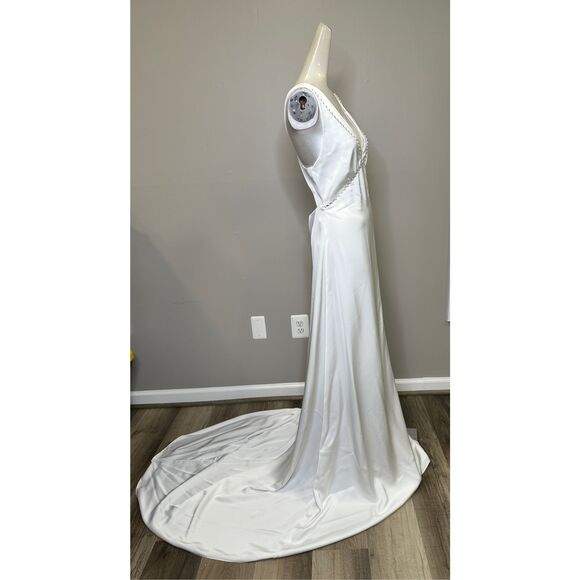 NWT Sachin & Babi Astor pearl-embellished gown Size 4 $1100 - Picture 10 of 13